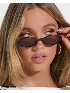 Jason Wu Tortoiseshell Slim Oval Sunglasses NWT